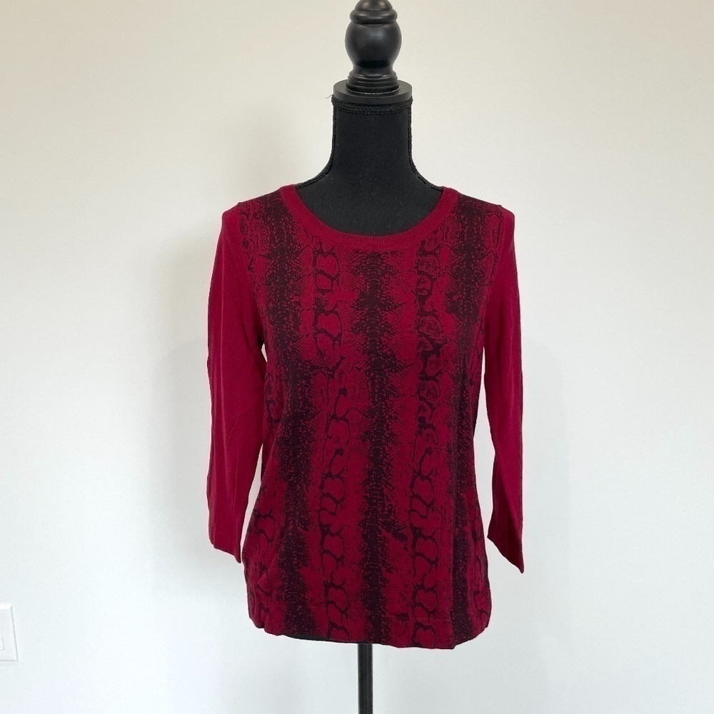 The Limited Red Long Sleeve Women's Sweater
